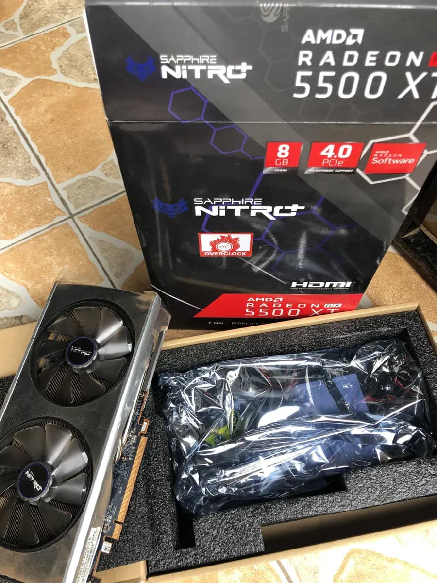 Sapphire NITRO+ Radeon RX 5500 XT 8GB GDDR6 Graphics Card - View 1