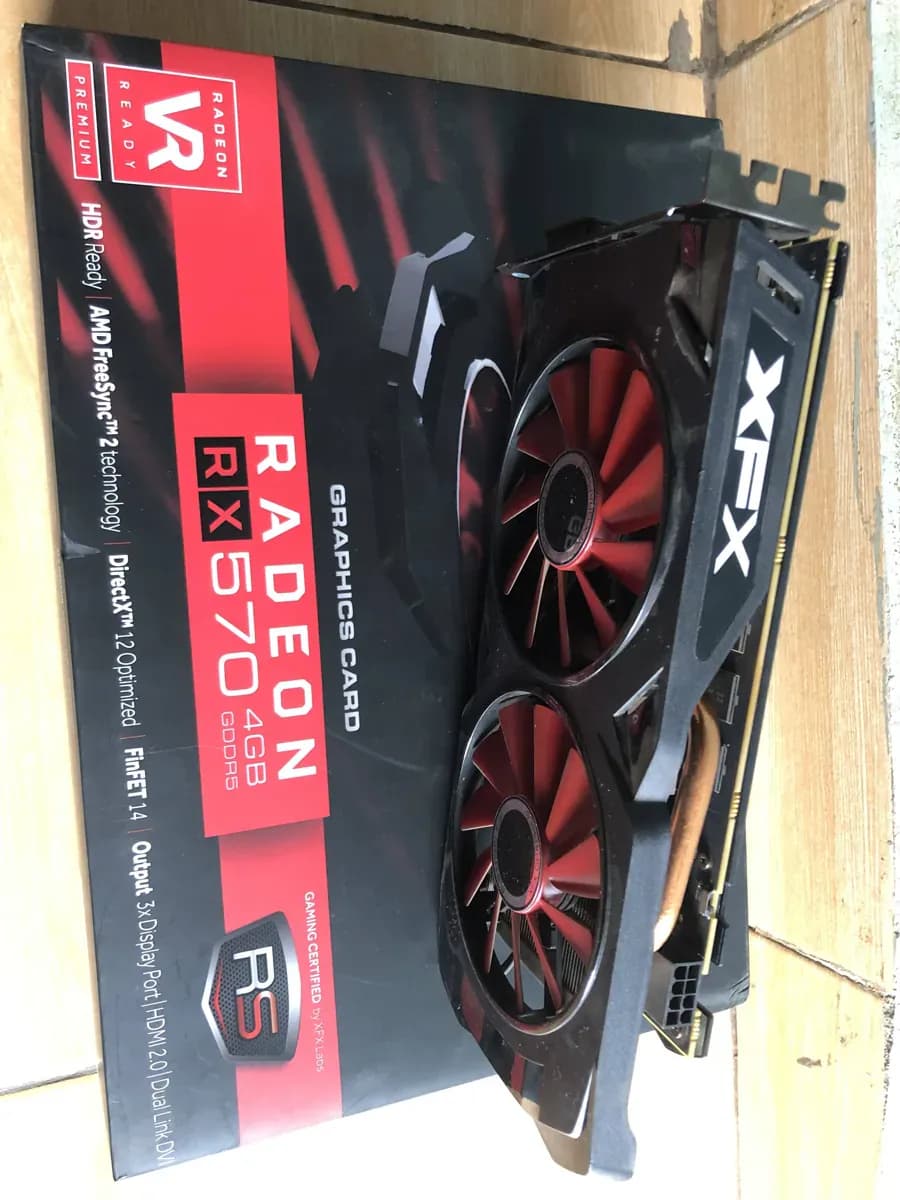XFX Radeon RX 570 8GB GDDR5 Graphics Card - View 1